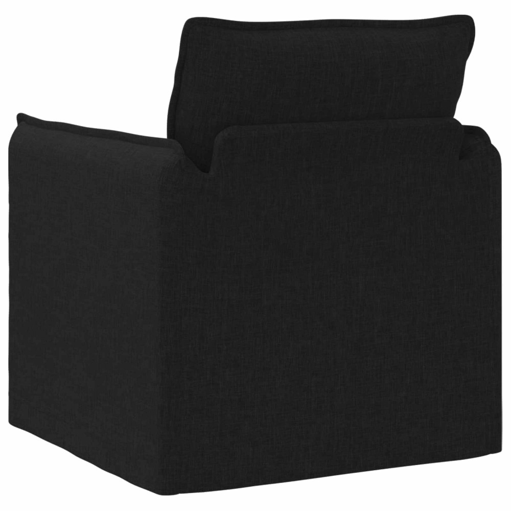 Produktbild för Soffa Svart 75 x 82 x 85 cm tyg