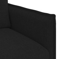 Produktbild för Soffa Svart 75 x 82 x 85 cm tyg
