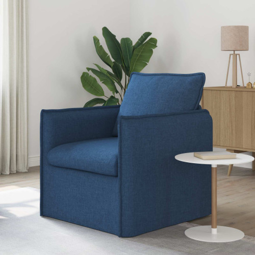 vidaXL Soffa Blå 75 x 82 x 85 cm tyg