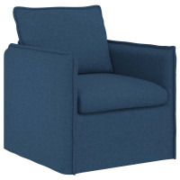 Produktbild för Soffa Blå 75 x 82 x 85 cm tyg