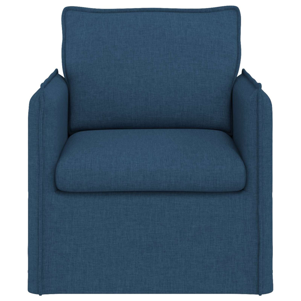 Produktbild för Soffa Blå 75 x 82 x 85 cm tyg