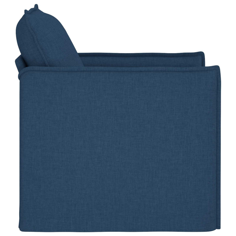 Produktbild för Soffa Blå 75 x 82 x 85 cm tyg