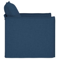 Produktbild för Soffa Blå 75 x 82 x 85 cm tyg
