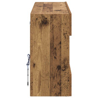 Produktbild för TV Vägghylla Gammalt trä 98,5 x 30 x 60,5 cm Konstruerat trä
