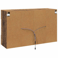 Produktbild för TV Vägghylla Gammalt trä 98,5 x 30 x 60,5 cm Konstruerat trä