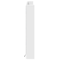 Produktbild för Huvudgavelsskåp med LED med hylla Vit 180 x 16,5 x 103,5 cm