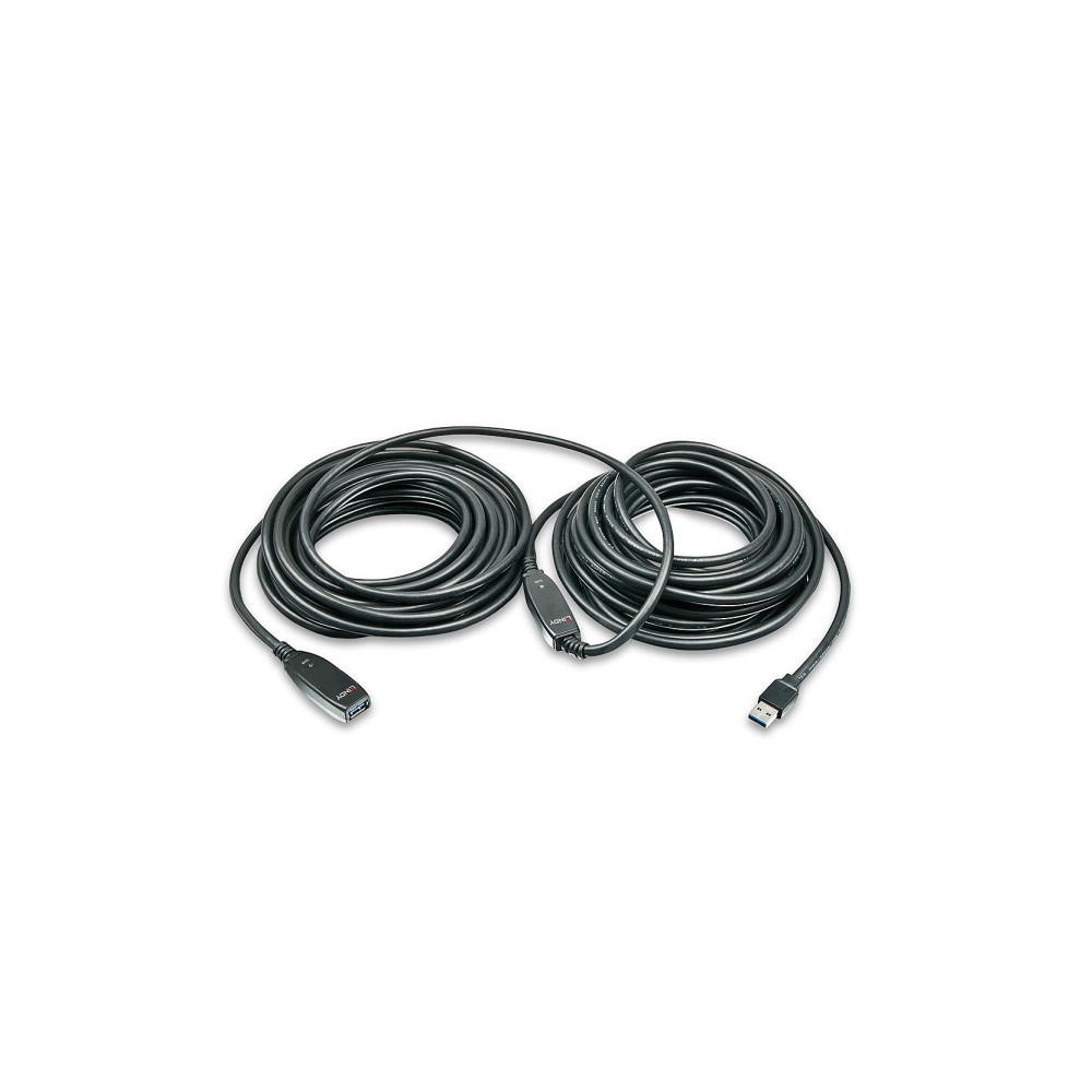 Produktbild för Lindy - USB-förlängningskabel - USB typ A till USB typ A - 15 m