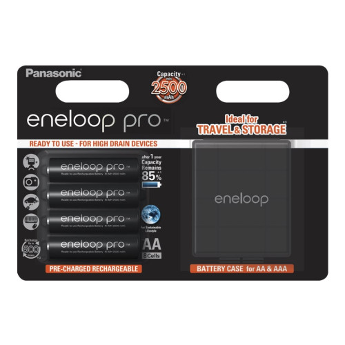 Panasonic eneloop pro BK-3HCDEC4BE batteri - 4 x AA-typ - NiMH - Övrigt inom hushållsbatterier