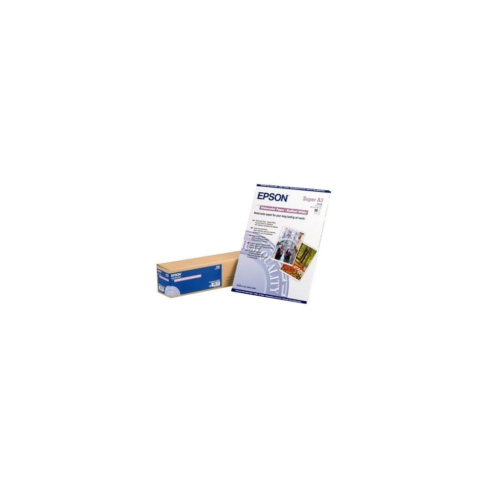 Produktbild för EPSON Watercolor Paper - texturerat akvarellpapper - matt - 1 rulle (rullar) - Rulle A1 (61,0 cm x 18 m) - 190 g/m²
