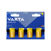 Produktbild för Varta Longlife C, Engångsbatteri, C, Alkalisk, 1,5 V, 2 styc...