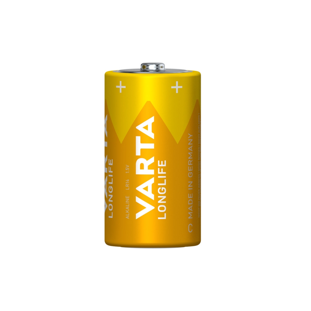 Produktbild för Varta Longlife C, Engångsbatteri, C, Alkalisk, 1,5 V, 2 styc...