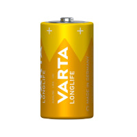 Produktbild för Varta Longlife C, Engångsbatteri, C, Alkalisk, 1,5 V, 2 styc...