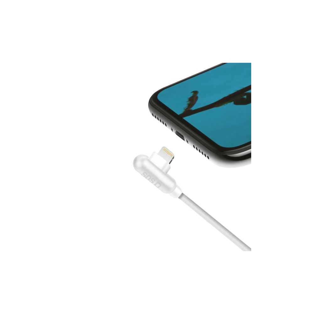 Produktbild för SBS TECABLE90LIGK, 1 m, Lightning, USB A, Hanstik, Hanstik,...
