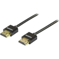 Produktbild för DELTACO HDMI-kabel med Ethernet - 1 m
