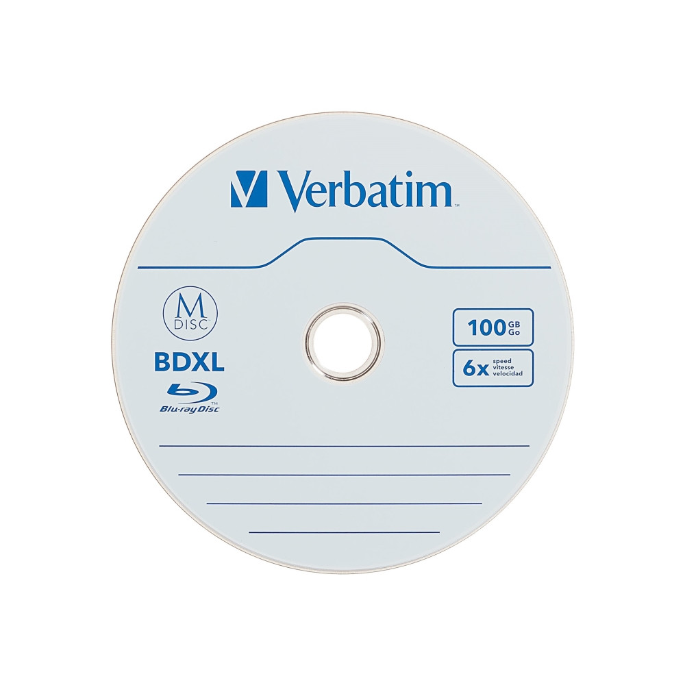 Produktbild för Verbatim M-Disc - M-DISC BDXL x 5 - 100 GB - lagringsmedier