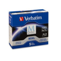 Produktbild för Verbatim M-Disc - M-DISC BDXL x 5 - 100 GB - lagringsmedier