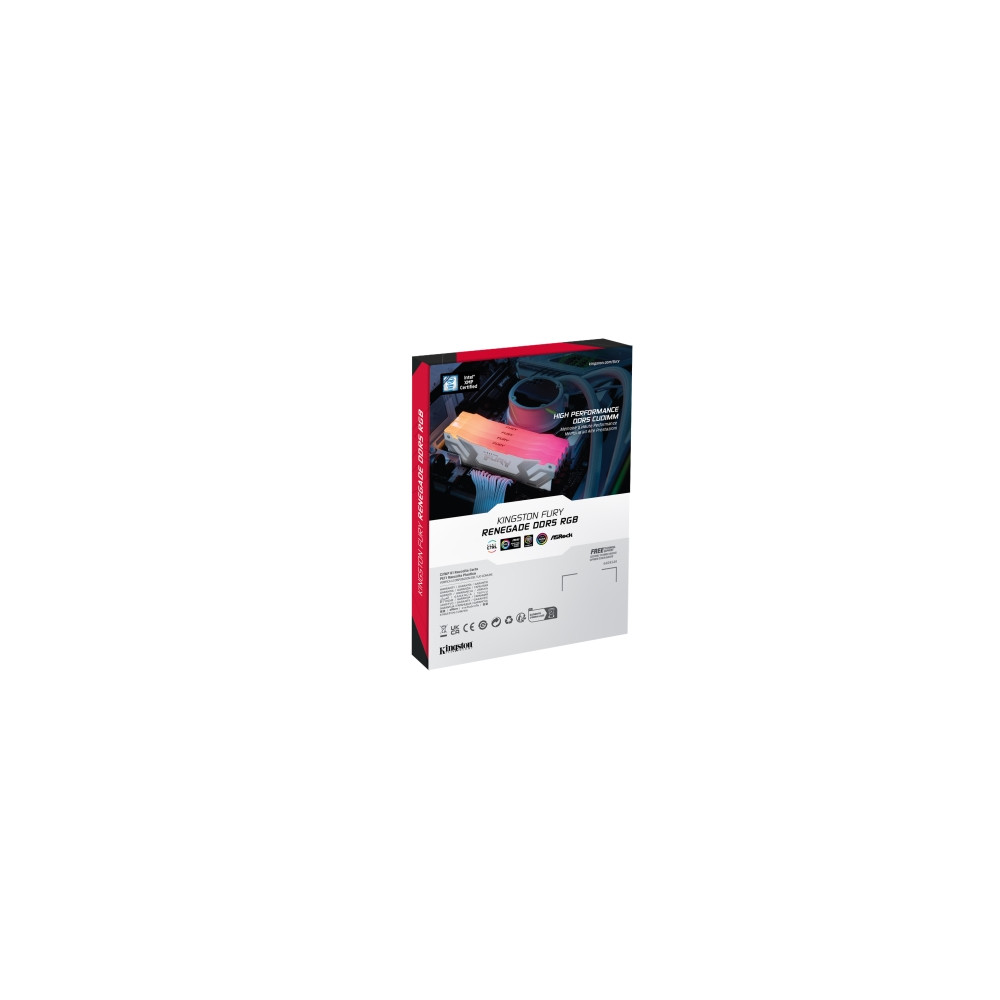 Produktbild för Kingston FURY Renegade RGB - DDR5 - modul - 24 GB - DIMM 288-pin - 4200 MHz / PC5-67200 - ej buffrad
