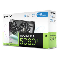 Produktbild för PNY GeForce RTX 5060 Ti 16GB Overclocked - grafikkort - GeForce RTX 5060 Ti - 16 GB
