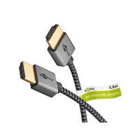 Produktbild för Goobay 75755, 5 m, HDMI Typ A (standard), HDMI Typ A (standa...