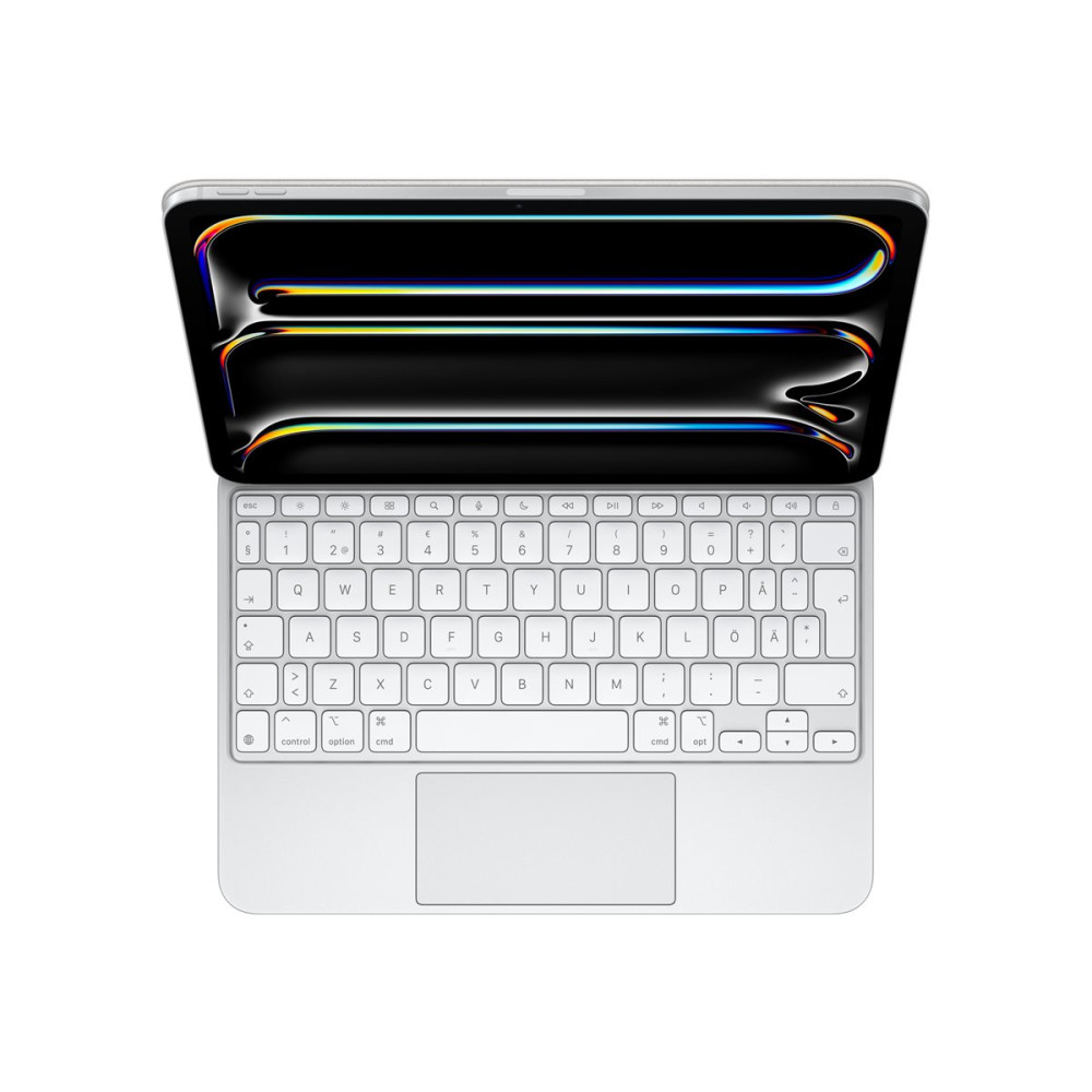 Produktbild för Apple Magic Keyboard - tangentbord och foliefodral - med pekdyna - svensk - vit Inmatningsenhet