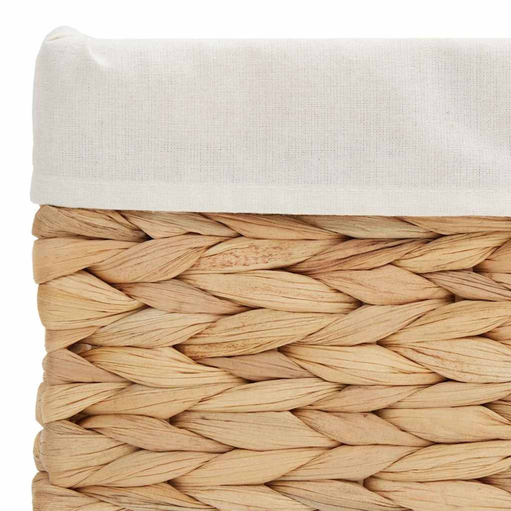 Produktbild för Förvaringskorgar 3 pcs Naturfärg Vattenhyacint
