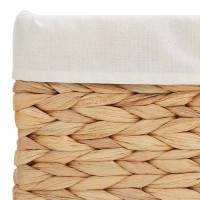 Produktbild för Förvaringskorgar 3 pcs Naturfärg Vattenhyacint