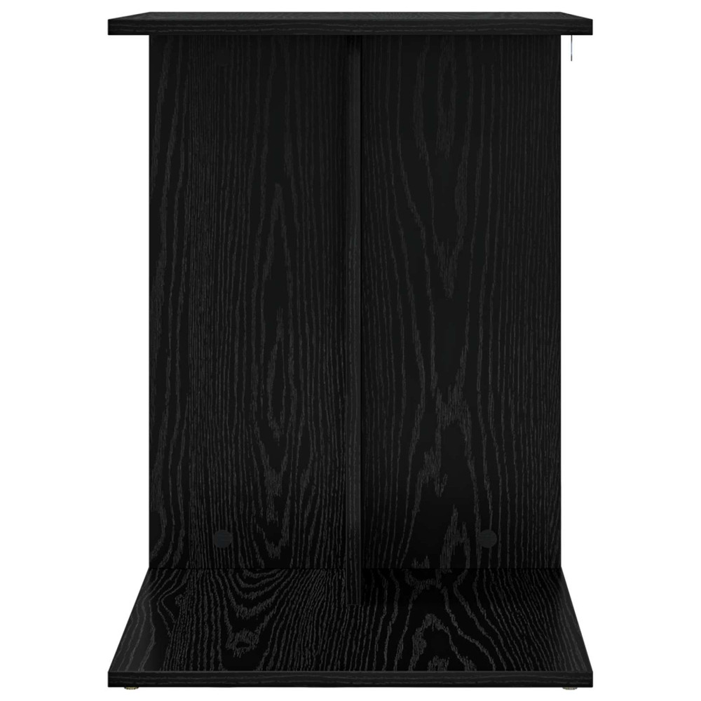 Produktbild för Sidobord Svart Ek 45 x 40 x 62,5 cm Konstruerat trä