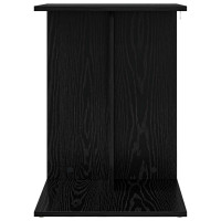 Produktbild för Sidobord Svart Ek 45 x 40 x 62,5 cm Konstruerat trä
