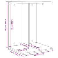Produktbild för Sidobord Sonoma-ek 45 x 40 x 62,5 cm Konstruerat trä