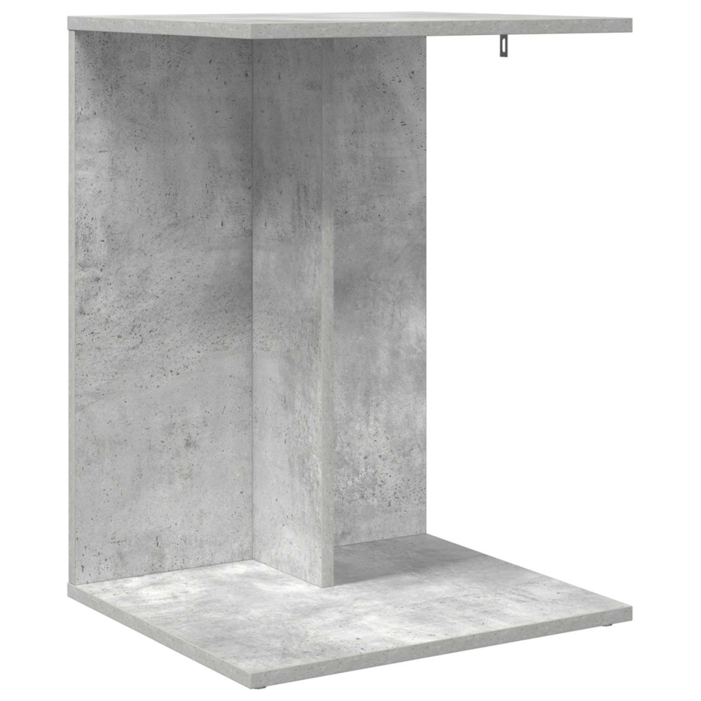 Produktbild för Sidobord Betonggrå 45 x 40 x 62,5 cm Konstruerat trä