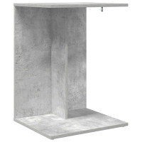 Produktbild för Sidobord Betonggrå 45 x 40 x 62,5 cm Konstruerat trä