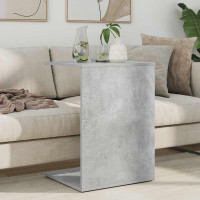 Produktbild för Sidobord Betonggrå 45 x 40 x 62,5 cm Konstruerat trä