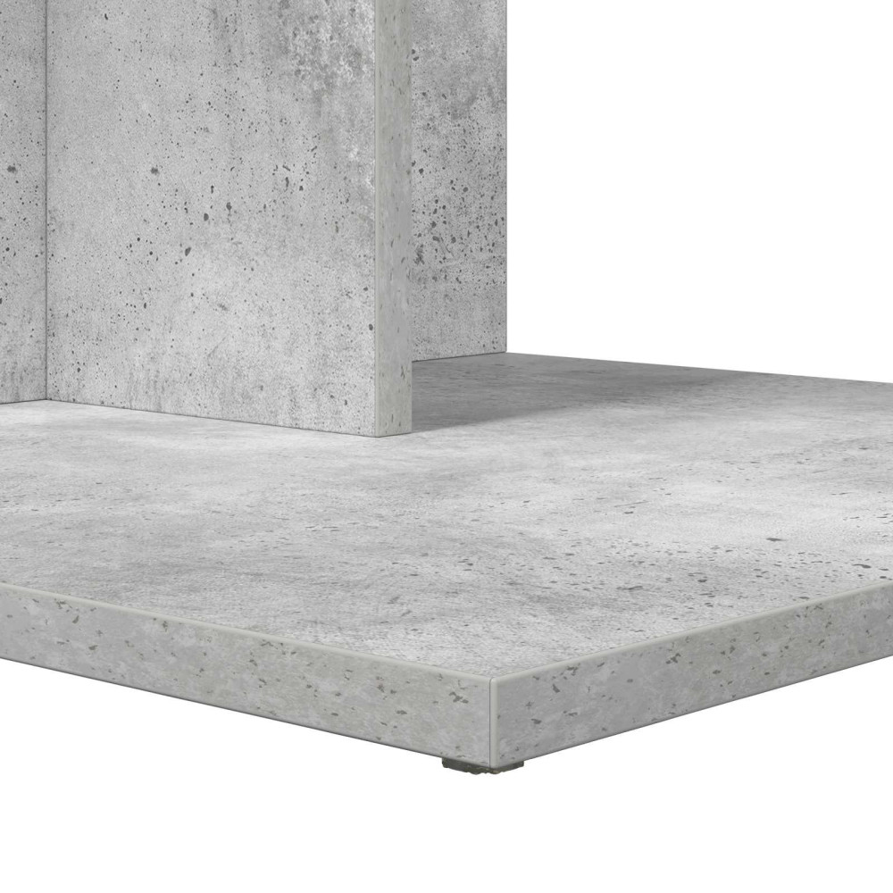 Produktbild för Sidobord Betonggrå 45 x 40 x 62,5 cm Konstruerat trä