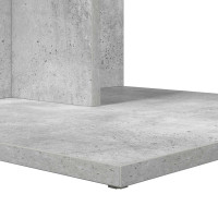 Produktbild för Sidobord Betonggrå 45 x 40 x 62,5 cm Konstruerat trä