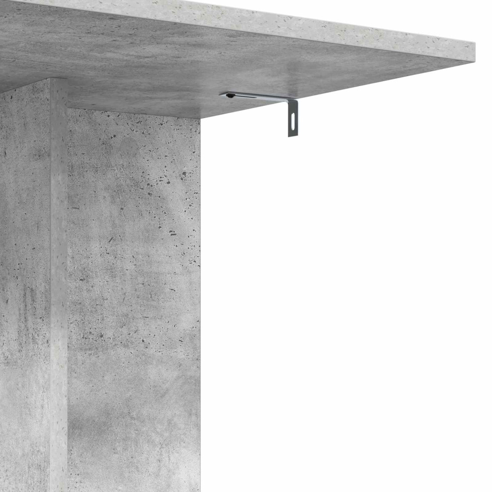 Produktbild för Sidobord Betonggrå 45 x 40 x 62,5 cm Konstruerat trä