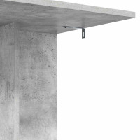 Produktbild för Sidobord Betonggrå 45 x 40 x 62,5 cm Konstruerat trä