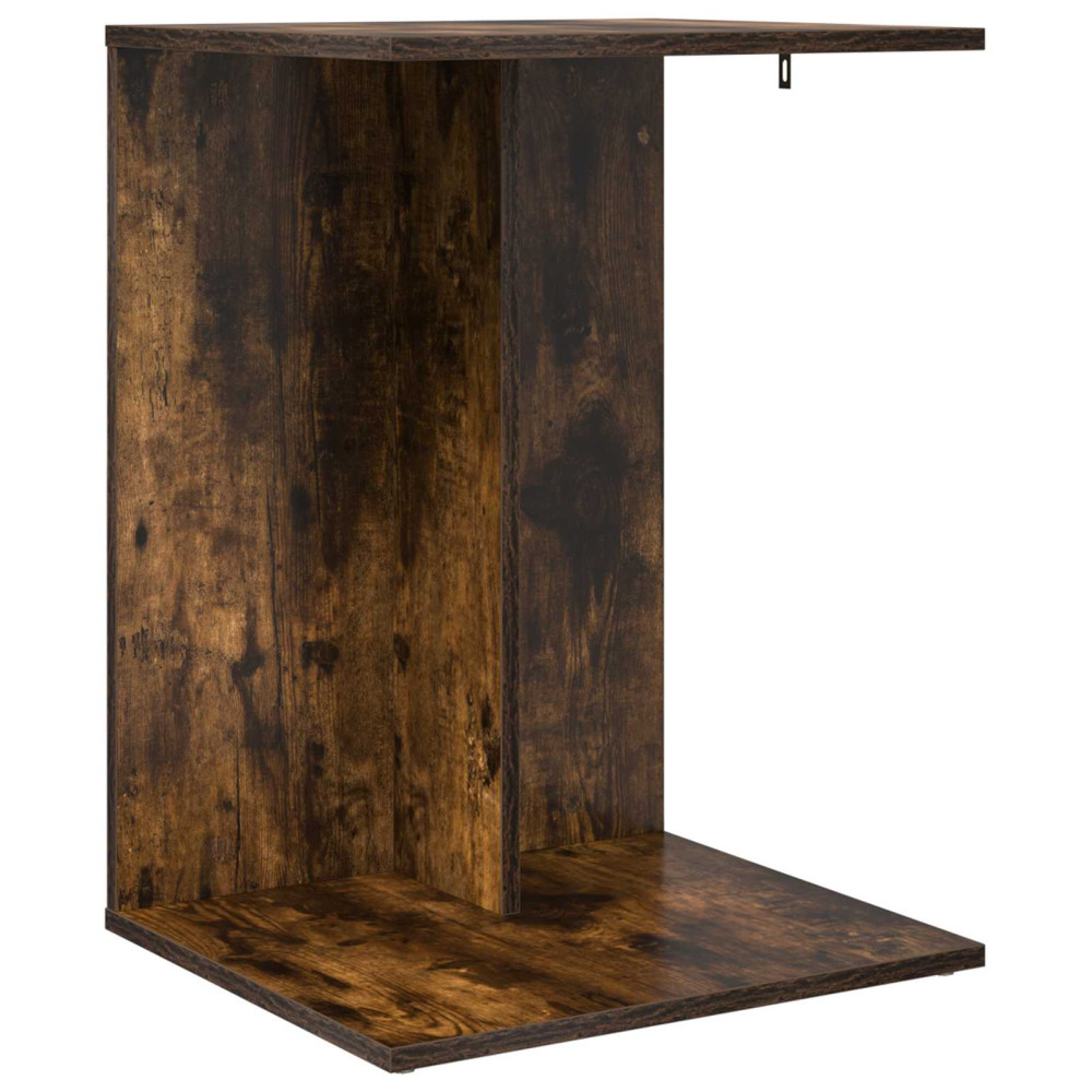 Produktbild för Sidobord Rökt ek 45 x 40 x 62,5 cm Konstruerat trä