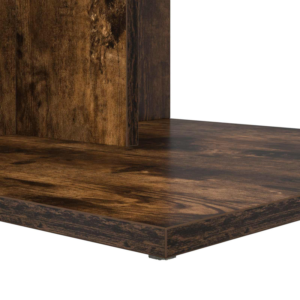 Produktbild för Sidobord Rökt ek 45 x 40 x 62,5 cm Konstruerat trä