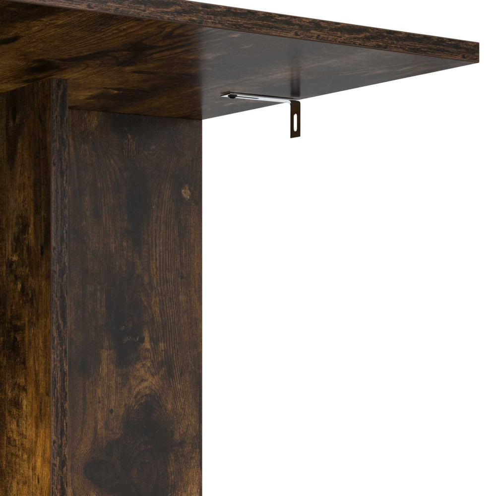 Produktbild för Sidobord Rökt ek 45 x 40 x 62,5 cm Konstruerat trä