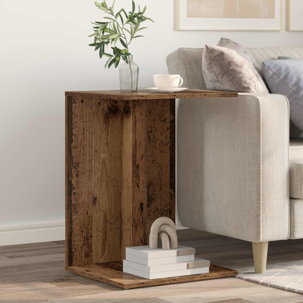 Produktbild för Sidobord Gammalt trä 45 x 40 x 62,5 cm Konstruerat trä