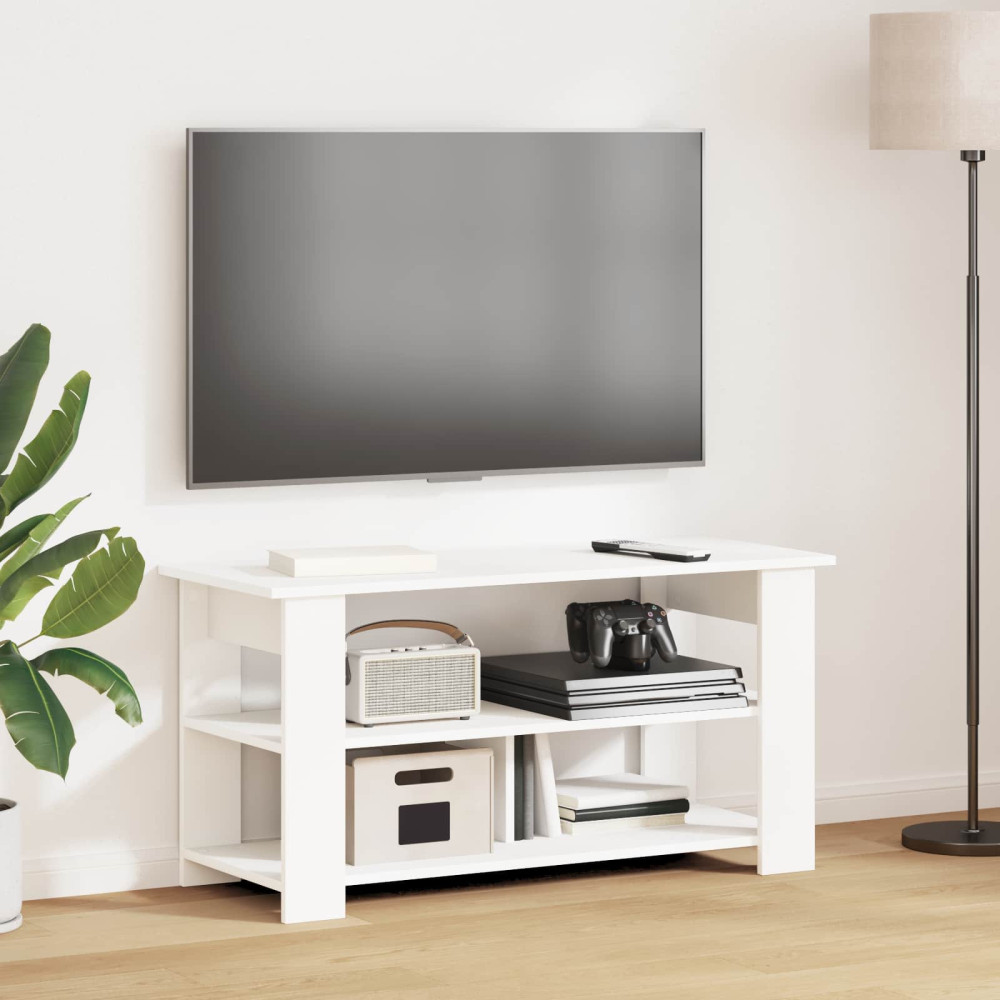 Produktbild för TV-ställ Vit 100 x 40 x 50 cm