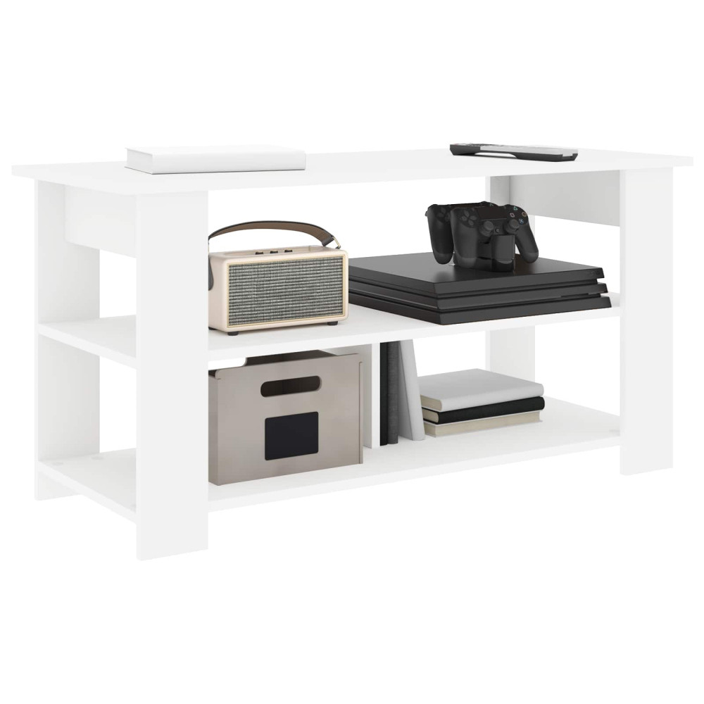 Produktbild för TV-ställ Vit 100 x 40 x 50 cm