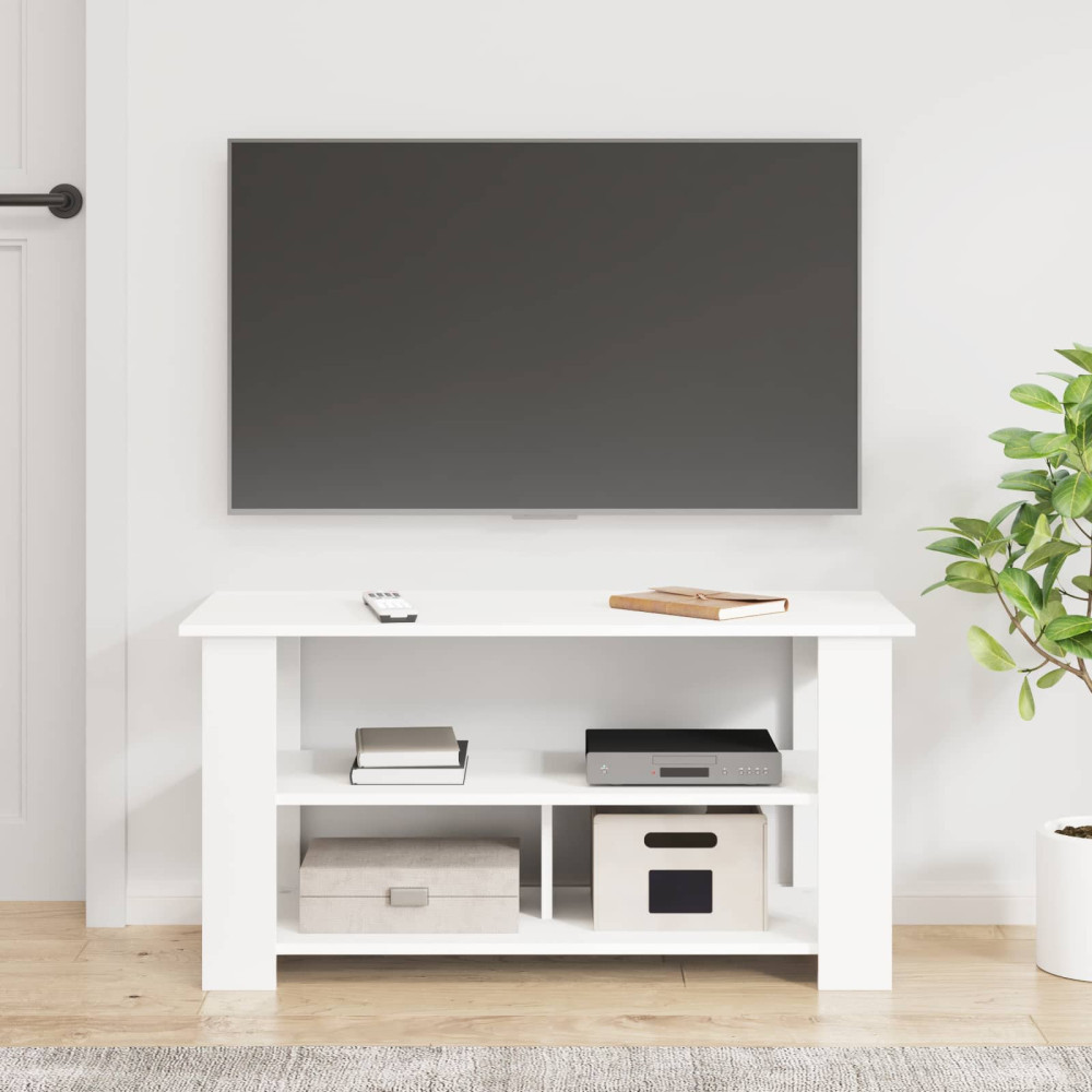 Produktbild för TV-ställ Vit 100 x 40 x 50 cm