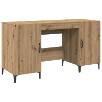 Produktbild för Skrivbord med dörr Artisan Ek 140 x 50 x 75 cm Konstruerat trä