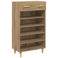 Produktbild för Skoskåp med låda Artisan Ek 60 x 35 x 105 cm Konstruerat trä