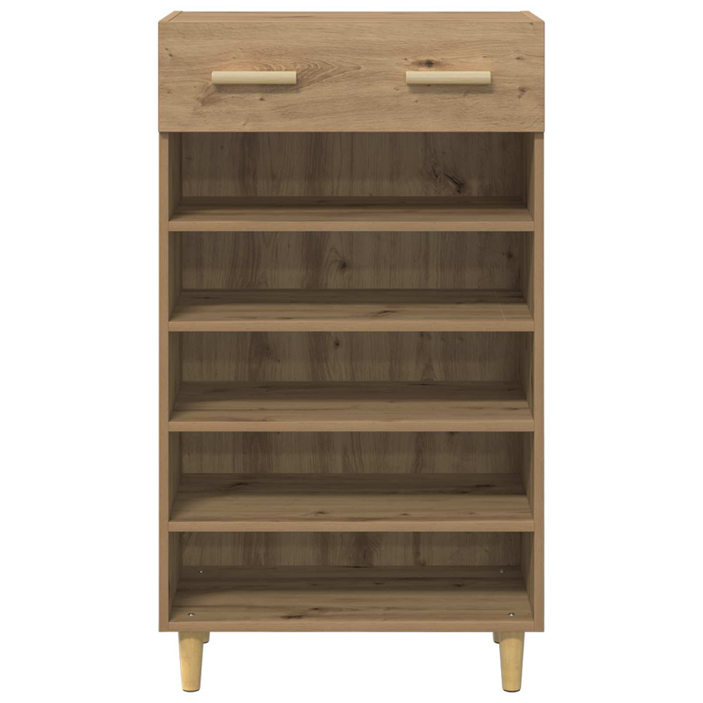 Produktbild för Skoskåp med låda Artisan Ek 60 x 35 x 105 cm Konstruerat trä