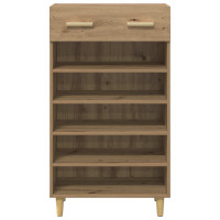 Produktbild för Skoskåp med låda Artisan Ek 60 x 35 x 105 cm Konstruerat trä