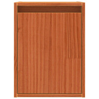 Produktbild för Väggskåp Väggmonterad Vaxbrun 30 x 30 x 40 cm Massiv furu