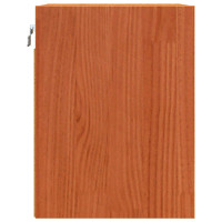 Produktbild för Väggskåp Väggmonterad Vaxbrun 30 x 30 x 40 cm Massiv furu