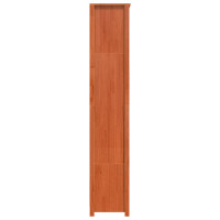 Produktbild för Bokskåp Vaxbrun 80 x 35 x 183 cm Massiv furu